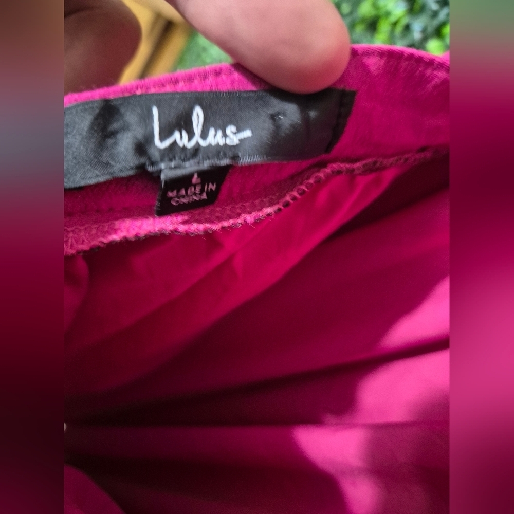 Lulu's Vibrant Fuchsia Midi Dress - Picture 7 of 9